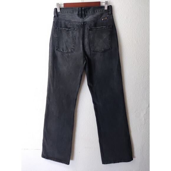 KanCan Dark Gray 90's Flared Legs Destroyed Relaxed High Rise Jeans Size 3/25 - Picture 5 of 8